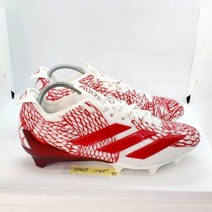 Adidas Adizero Electric Football Cleats Men's Size 9.5 Red / White IH8571 NEW